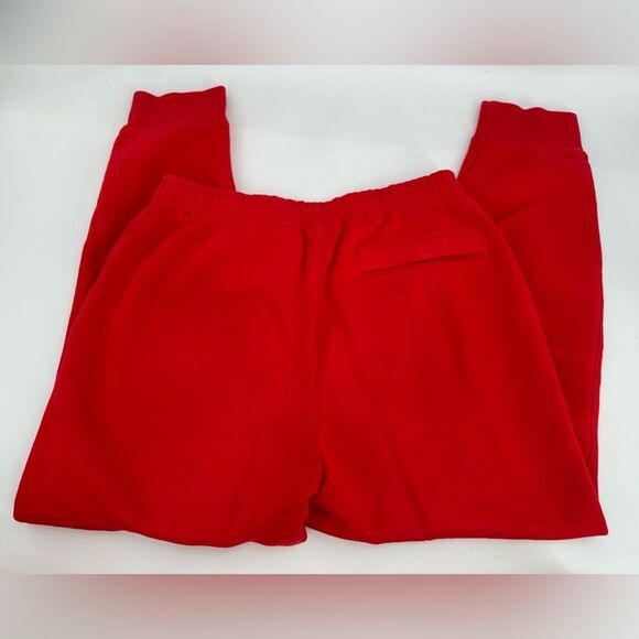 Nike Sportswear Club Fleece Mens Track Pants Red Size Medium - Picture 8 of 10